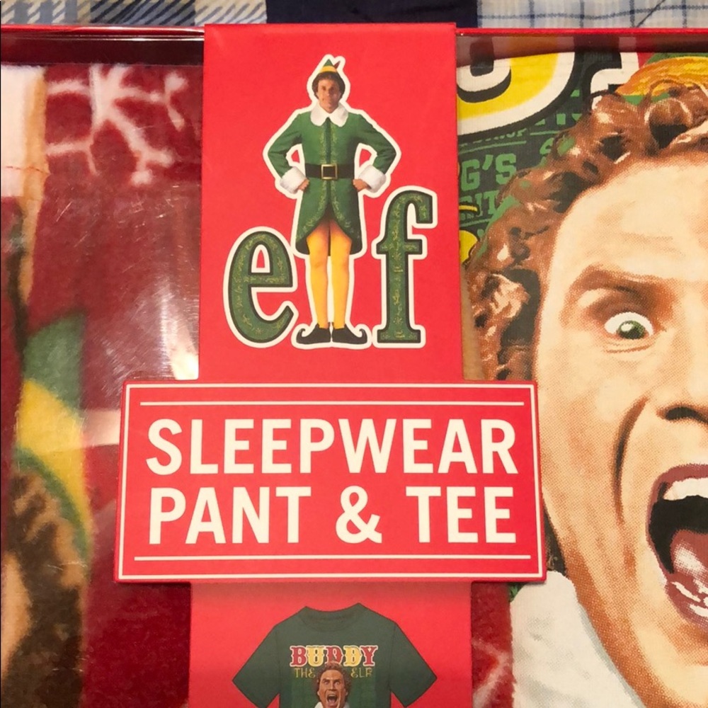 Elf Sleepwear Pant & Tee PJ Set - Picture 3 of 8